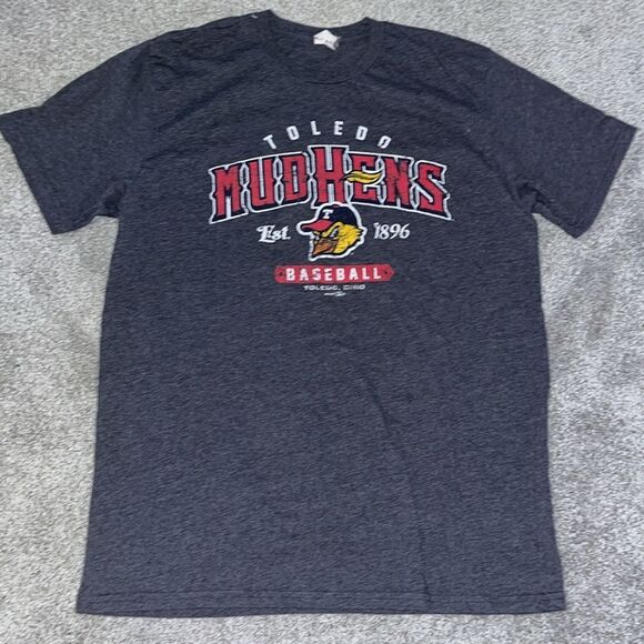 2 Item deal Vintage MILB Toledo Mud Hens Minor League Baseball Shirt L & Cap Hat - Picture 1 of 6